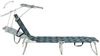 vidaXL Klappliege mit Sonnendach Blattmuster Aluminium 310364 Bild 4