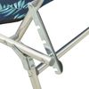 vidaXL Klappliege mit Sonnendach Blattmuster Aluminium 310364 Bild 5