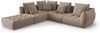 Micadoni Ecksofa Bloom 5-Sitzer Links Samt Hellbraun Bild 2