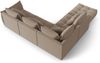 Micadoni Ecksofa Bloom 5-Sitzer Links Samt Hellbraun Bild 3