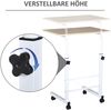 Beistelltisch 60x40x68-78 cm, höhenverstellbar, C-Form, mobil mit Rollen und Bremsen Bild 2