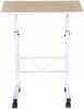 Beistelltisch 60x40x68-78 cm, höhenverstellbar, C-Form, mobil mit Rollen und Bremsen Bild 5