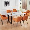 JYMTOM Esszimmerstuhl mit gepolstertem Sitz, Wohnzimmerstuhl, Polsterstuhl, modisches Design (2 St), Metall-Beine, ideal für Esszimmer, Restaurant & Küche Bild 4