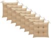 vidaXL Gartenstühle 8 Stk. mit Kissen Massivholz Akazie 3078542 Bild 5