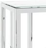vidaXL Konsolentisch Silbern 70x30x70 cm Edelstahl und Glas 350035 Bild 5