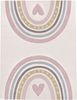 KADIMA DESIGN Kinderteppich Regenbogen mit Herz Kinderzimmer schmutzabweisend Teppich Kinder, Läufer, Höhe: 16 mm, Florhöhe: 12 mm, Polypropylen, Läufer, 80x150, Pink Bild 4
