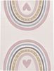 KADIMA DESIGN Kinderteppich Regenbogen mit Herz Kinderzimmer schmutzabweisend Teppich Kinder, Läufer, Höhe: 16 mm, Florhöhe: 12 mm, Polypropylen, Läufer, 80x150, Pink Bild 5