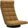 vidaXL Bodenstuhl Drehbar Braun Samt 336572 Bild 2