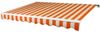 Spettmann BASIS Markise Kurbel 250 x 200 cm Weiss Dessin Orange Beige gestreift Bild 2