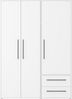 Forte Kleiderschrank MOKKARIS - Schlafzimmer Drehtürenschrank in Weiß (120) Bild 3