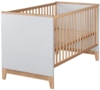 roba Gitterbett 'Caro' 70 x 140 cm - höhenverstellbar - mittwachsend - 3 Schlupfsprossen - Lichtgrau