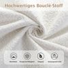 Merax Polsterbett, Doppelbett, 180 x 200cm, hydraulisches Funktionsbett, Bett mit Lattenrost, Kopfteil, gepolstertes Kopfteil, Beige, bouclé Bild 5
