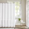 Duschvorhang 200x240cm Weiß Wasserdicht Badvorhang Anti-schimmel Textil Waschbar Bild 2