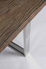 Esstisch Tonsto mit Glasplatte, recyceltes Holz und Metall, modern, naturfarben, 180 cm Bild 5