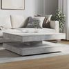 vidaXL Couchtisch 360-Grad Drehbar Betongrau 90x90x34,5 cm 3321354 Bild 3
