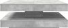 vidaXL Couchtisch 360-Grad Drehbar Betongrau 90x90x34,5 cm 3321354 Bild 4