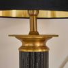 Signature 'MARIE-LOUISE' Schwarze Tischlampe aus Metall mit goldenen Verzierungen - Schwarz Bild 4