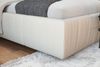 KAWOLA Bett HENRY Polsterbett Leder hellgrau 200x200cm Bild 5