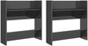 vidaXL Wand-Schuhschränke 2 Stk. Hochglanz-Grau 60x18x60cm 806739 Bild 2