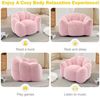 ANYSUN Sofa Kompakt-Sofa aus Lotus-förmiges,Einzelstuhl,Lounge-Sessel, Sitzsitz für Erwachsene, mit Kurzflor-Griffzug, Ohne Montage sofort,geeignet für Wohnzimmer, Schlafzimmer Bild 4