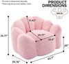 ANYSUN Sofa Kompakt-Sofa aus Lotus-förmiges,Einzelstuhl,Lounge-Sessel, Sitzsitz für Erwachsene, mit Kurzflor-Griffzug, Ohne Montage sofort,geeignet für Wohnzimmer, Schlafzimmer Bild 2