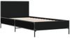 vidaXL Bettgestell Schwarz 90x200 cm Holzwerkstoff und Metall 845517 Bild 3