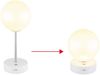 LED Tischleuchte, Akku, Touchdimmer, Höhenverstellbar, H 28 cm Bild 5