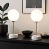 LED Tischleuchte, Akku, Touchdimmer, Höhenverstellbar, H 28 cm Bild 3