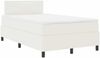 vidaXL Boxspringbett Creme und Weiß 120 x 190 cm Cordstoff 3337505 Bild 2
