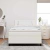 vidaXL Boxspringbett Creme und Weiß 120 x 190 cm Cordstoff 3337505 Bild 4