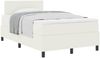 vidaXL Boxspringbett Creme und Weiß 120 x 190 cm Cordstoff 3337505 Bild 3