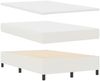 vidaXL Boxspringbett Creme und Weiß 120 x 190 cm Cordstoff 3337505 Bild 5