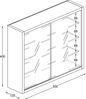 VCM Wandvitrine Drivalo 920367 Honig-Eiche H. 40 x B. 50 x T. 12 cm Bild 3