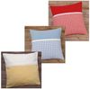 matches21 HOME & HOBBY Kissenbezüge Kissen-Bezug 40x40 cm Landhaus-Stil gelb weiß Baumwolle, (1 Stück), Wohnzimmer Kissen-Hülle als Deko-Kissen Zier-Kissen Sofa-Kissen Bild 2