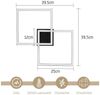 Nettlife LED Deckenleuchte Modern Deckenlampe Wohnzimmerlampe 24W Warmweiss 3000K, Drehbares, Augenschutz, LED fest integriert, Warmweiß, für Wohnzimmer Küche Flur Büro Bild 2