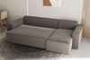 Ecksofa Schlafsofa Sofa MARIS Stoff Anthrazit Ottomane Rechts Bild 3