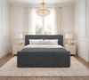 AX LIVING Boxspringbett Ankarra 180x200 cm Grau Bett mit Stauraum Bild 2