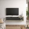 moebel17 Lowboard moebel17 TV Lowboard hängend 150 cm Travertin-Holz-Optik (Einzelmöbel, 1 St, Besteht aus 1 TV Lowboard), Pflegeleichte Oberfläche, Granitoptik Bild 2