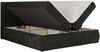 Boxspringbett AVERTA 140 x 200 cm mit Bettkasten und Topper, Doppelbett mit Bonnell-Federkernmatratze, gepolstertem Kopfteil, Stauraum, modernes Schlafzimmer Bett - Dunkelgrau Schenille glatt - H4 Bild 5