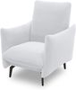 DOMO. collection Sessel 700 003, Polstersessel, Rechteckig, Füße mit Filzgleitern, Armsessel, Polstergarnitur, 85 x 95 x 102 cm (BxTxH), silber Bild 2