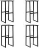 vidaXL Barhocker 4 Stk. Schwarz 38x38x80 cm Pulverbeschichteter Stahl 4009266 Bild 2