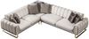 Villa Möbel Ecksofa Wave, Set, mit Relax-/Bettfunktion durch umklappbare Rückenlehne Bild 5