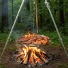 BBQ-Toro Grillrost Edelstahl Grillrost Rund Ø 50 cm, BBQ Grillgitter mit Seilaufhängung, Stabil Bild 2