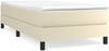 vidaXL Boxspringbett mit Matratze Creme 90x200 cm Kunstleder, Härtegrad: H2 [3144239] Bild 2