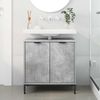 vidaXL Waschbeckenschrank Beton Grau 60,5 x 33,5 x 61 cm Holzwerkstoff 883417 Bild 4