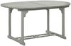Garten-Esstisch VEGO Grau (200x100)x75 cm Massivholz Akazie Oval | Gartentisch Holz klappbar Outdoortisch Terrassentisch verstellbar Bild 4