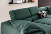 KAWOLA Sofa DELIA Ecksofa XL Cord smaragd Recamiere rechts 74 x 219 x 312 cm Bild 2