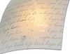 LED Deckenleuchte mit Glasschirm Weiß & Schriftdekor, Quadrat 30cm Bild 5