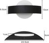 ZMH LED Wandleuchte Innen Wandlampe Wohnzimmer 6W aus Acryl Modern Bettlampe, LED fest integriert, Warmweiß Bild 4