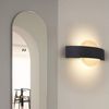 ZMH LED Wandleuchte Innen Wandlampe Wohnzimmer 6W aus Acryl Modern Bettlampe, LED fest integriert, Warmweiß Bild 3